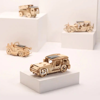Wincent - Kit de Modelo de Coche de Madera con Energía Solar, Rompecabezas 3D, Experimento Científico STEM, Vehículo Educativo, Regalo para Niños