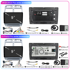 <span class=keywords><strong>Autoradio</strong></span> Android LEHX L6 Pro 8 cœurs 4G+5G Wifi 2 Din pour Peugeot <span class=keywords><strong>307</strong></span> CC SW 2002 - 2013 Carplay GPS Lecteur DVD de voiture - Product Image 6