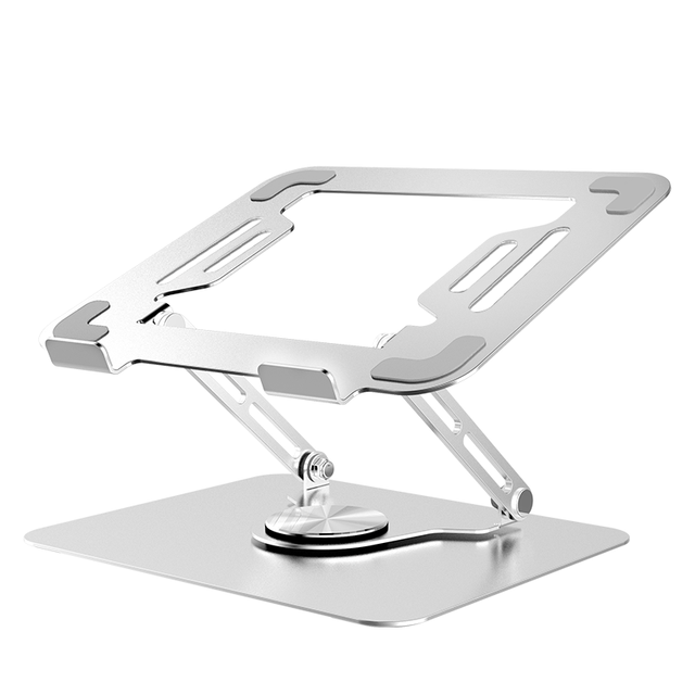 Customized 360 Rotation Folding Laptop Desktop Holder Aluminum Alloy Height Adjustable Laptop Stand for Tablet PC Macbook