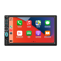 Autoradio double DIN 7 pouces Bluetooth, Carplay sans fil, Android Auto, radio FM, USB Type-C, lecteur MP5, voiture 2 DIN