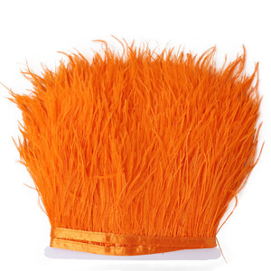 <span class=keywords><strong>Prix</strong></span> d'usine 10-15cm de long plumes d'<span class=keywords><strong>autruche</strong></span> blanchies lacets en vrac garnitures et garnitures franges - Product Image 6