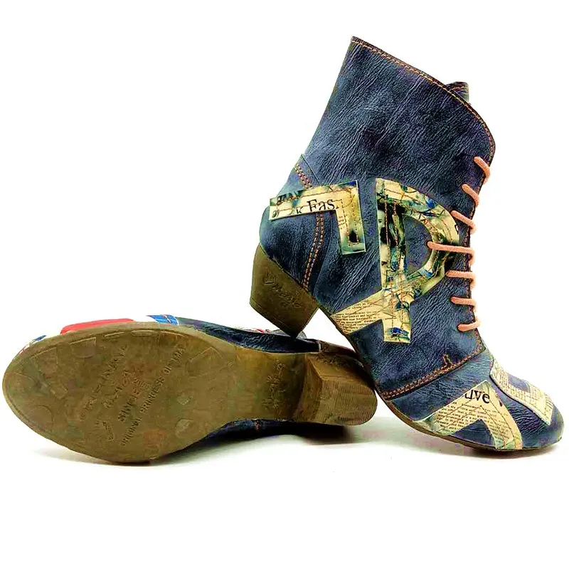 حذاء الكاحل مصنوع من الجلد المخصص للبالغين بسعر الجملة حذاء شتوي بنعل من مادة Tpr عصري ألماني عصري