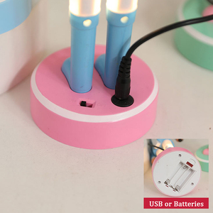 Vente en gros de soldats casse-noisettes en plastique illuminés par LED, 28 cm, couleurs macaron assorties, décoration de bureau de Noël, cadeau de fête - Product Image 2