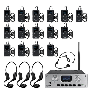 Émetteur FM de bureau intégré 72-76 MHz, portée 300 m, récepteurs illimités, système de traduction simultanée, moniteur - Product Image 6