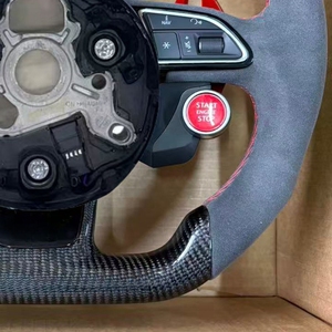 Volante de Fibra de Carbono para Automóvil <span class=keywords><strong>Audi</strong></span> S8 A1 <span class=keywords><strong>A3</strong></span> 8V <span class=keywords><strong>8L</strong></span> A4 B8 B9 B7 A6 C8 C7 TT 8J Q3 Q5 S4 B8.5 Q7 A5 A7 A8 R8 <span class=keywords><strong>RS3</strong></span> S3 S5 S7 - Product Image 4
