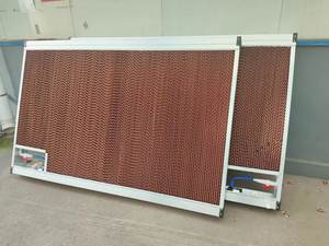 Panel Dinding Pendingin Evaporatif Sirkulasi Air Rumah Kaca dengan Rangka Pipa Air Pompa Air - Product Image 3