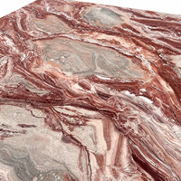 Ensemble de table basse de luxe en marbre rouge de Venise, mobilier de salon moderne et naturel, vente en gros directe d'usine, sur mesure