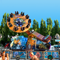 Manège à haute vitesse et rotation lourde pour parc d'attractions, équipement d'attraction à sensations fortes, capacité de 16 à 40 personnes, vitesse de 15 tr/min, hauteur de 18 m, certifié CE