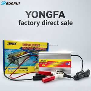 Chargeur de batterie lithium-ion YONGFA 10A 12V avec mode de charge triphasé/quadrphasé et ampèremètre à aiguille utilisant la technologie pulsée - Product Image 2