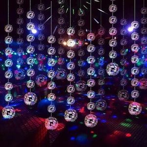 Guirnalda de Bolas de Discoteca Colgantes YY, Adornos Reflectantes con Mini Espejos para Fiestas, Bodas, Festivales, Cumpleaños - Product Image 5