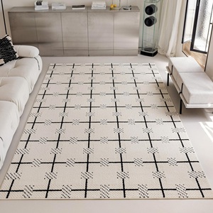 Tappeto Moderno con Motivo Geometrico Nordico di Marca Famosa Fatto a Mano e Annodato per Soggiorno - Product Image 3