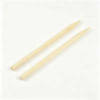 Brochettes jetables en bambou rond naturel imprimées sur mesure, longueur personnalisable pour la restauration et la grillade
