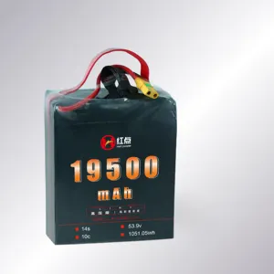 53.9V 19500mAh 19.5Ah14S baterai tegangan tinggi li-po manufaktur HD UAV daya drone baterai UAV tetap Vtol multi-rotor