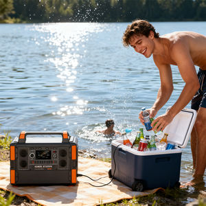 1200W 1008Wh estación de energía portátil LiFePo4 batería para camping emergencia respaldo viaje energía Solar linterna LED - Product Image 3