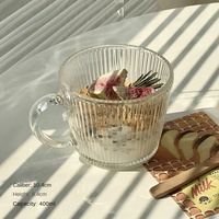 Style simple fleur de bouleau verre verres petit déjeuner tasse pour fruits yaourt céréales avoine lait-qualité supérieure