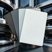 Panneau composite en aluminium ignifuge de 4 mm 20*20 A2 ACP pour revêtement mural rideau, haute rigidité, résistant aux chocs, finition PVDF