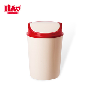 LIAO Home ถังขยะพลาสติกกลม6ลิตรพร้อมฝาแกว่ง - Product Image 1