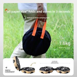 Réchaud <span class=keywords><strong>de</strong></span> camping pliable portable à double brûleur au <span class=keywords><strong>butane</strong></span> Sendema pour usage extérieur - Product Image 3