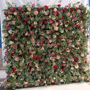 MoKtong Sfondo Floreale Vintage Antico con <span class=keywords><strong>Rose</strong></span> 8x8 piedi 5D, <span class=keywords><strong>Rose</strong></span> di Seta Stile Retrò a Effetto Reale per Matrimoni Classici - Product Image 1