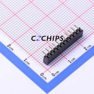 PM200-1-11-W-4.3 Pin Socket Bent Lead Through Hole,P=2mm Connector 1x11P 2mm Square Hole Right Angle Insert - Product Image 2