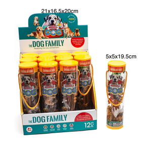 12 adet küçük plastik hayvan figürü köpek modeli tüp paketi oyuncaklar - Product Image 3