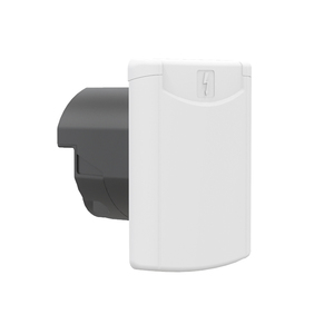 Enchufe Exterior para Caravana <span class=keywords><strong>ARANA</strong></span> 16A 220V con Protección IP44, Conexión de Bloqueo por Presión, Certificado CE, Blanco/Negro, Tipo Lágrima - Product Image 3