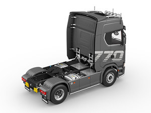 Camion tracteur RC K770S 4X2 à l'échelle 1:14, télécommande 2.4G, tête de semi-remorque en métal simulée, modèle d'ingénierie RTR - Product Image 2