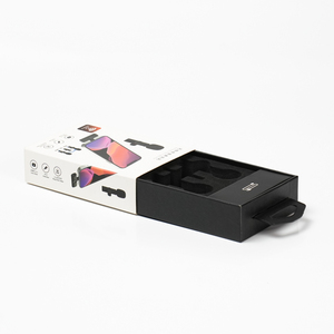 Custom logo Recyclable Rigid Cardboard Electronic Products <b>Gift</b> Drawer <b>Box</b> Wireless Microphone Paper Packaging Boxes - Product Image 2
