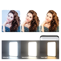 HighBrightness Mini LED Panel AYDINLATMA klipsli telefonlar ve dizüstü bilgisayarlarda selfie'ler ve görüntülü aramalar için Ideal