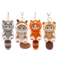 MOFUSAND-Peluches animées d'animaux de dessin animé adorables pour enfant, jouet avec pendentif en forme de requin