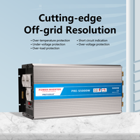 Convertisseur de puissance Pretiosus Inverter 5000 Watt 5KW 12/24/48V DC AC110/120/220/230V Onde sinusoïdale pure avec chargeur AC