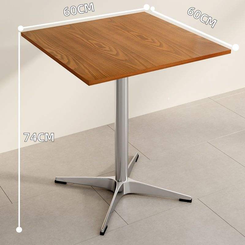 Style minimaliste urbain - table carrée à structure métallique [60cm]