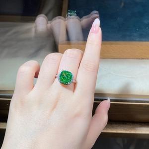 Anillo de Plata S925 con Baño de Rodio, Estilo Romántico y de Lujo para Mujer, con Rubí, para Boda o Aniversario, en Oferta - Product Image 3