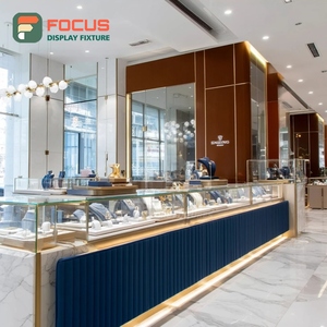 Minimalist Jewelry Retail Showcase System Tempered Glass Panel Brand Store Jewelry Cabinet - Product Image 3