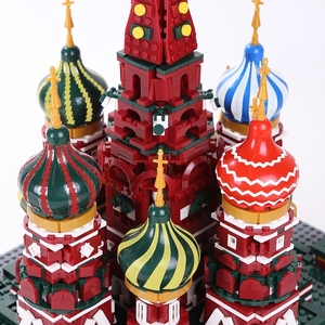 Wange briques blocs de construction moscou église <span class=keywords><strong>russe</strong></span> St Basils cathédrale jouet Architecture jouets pour enfants - Product Image 2
