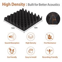 Nouveau panneau d'isolation acoustique en mousse à haute densité absorbant le bruit professionnel matériau Durable