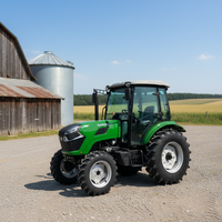 Tracteur agricole de marque chinoise 4x4 70HP EPA, pièces en option, fabriqué en Chine, à vendre.