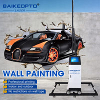 Printer Dinding UV 3D Vertikal yang Mudah Dioperasikan untuk Bisnis, Mendukung Pencetakan Mural Dinding Tanpa Sambungan untuk Ruang Komersial