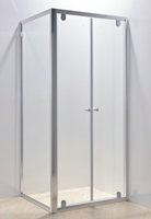 Douchehoek met aluminium frame en dubbele draaipunt, project groothandel vierkant model