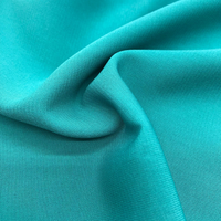 100% Polyester laine pêche tissu pour arabe/coréen noir Abaya pour Keffiyeh arabe écharpe tissu dubaï noir Nida Abaya tissu laine