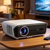 Projecteur à objectif électrique à mise au point automatique TOF, TV Linux, 1850 ANSI, 40 W, double haut-parleur, Netflix 4K, MT9669, portable, objectifs 7 couches pour la maison
