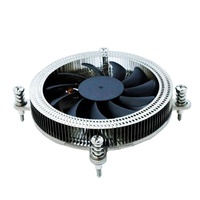Refroidisseur de processeur personnalisé ODM 95W RGB à refroidissement liquide avec roulement fluide, fonctionnement silencieux 22dBA, en cuivre et aluminium pour boîtier d'ordinateur