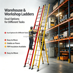 <span class=keywords><strong>Escalera</strong></span> extensible de fibra de vidrio + <span class=keywords><strong>escalera</strong></span> de extensión de <span class=keywords><strong>madera</strong></span> aislada estilo FRP, <span class=keywords><strong>escalera</strong></span> extensible de 15 <span class=keywords><strong>metros</strong></span> de alcance. - Product Image 5