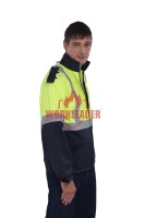 Approvisionnement d'usine EN20471 veste de travail haute visibilité imperméable respirant polyester vêtements de travail de sécurité antistatique caractéristique réfléchissante