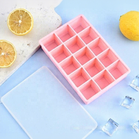 Bac à glaçons en silicone de qualité alimentaire, facile à démouler, réutilisable, rectangulaire, moule à glaçons à 15-24 cavités pour la maison et la cuisine