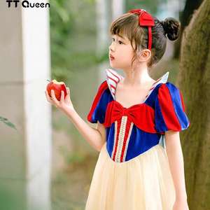 Kaimu para princesa Elsa Snow Cosplay vestir niñas manga corta para <span class=keywords><strong>Lego</strong></span> inspirado vestido de plástico nueva llegada - Product Image 2