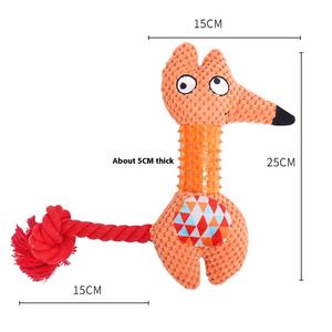फैशन फ्रेंडली शैली पालतू इंटरैक्टिव खिलौना कुत्ता खिलौना tpr sounding कपास रस्सी काटने के प्रतिरोधी दांत पीपिल्ला राहत खिलौना - Product Image 5