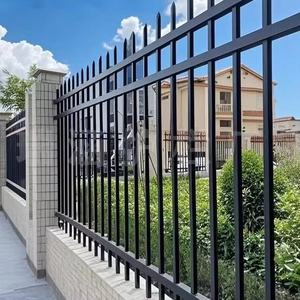 चीनी निर्माता आउटडोर जंग-प्रूफ कोटिंग गैल्वेनाइज्ड स्टील धातु बाड़ स्कूल सामुदायिक विला सुरक्षा धातु - Product Image 5
