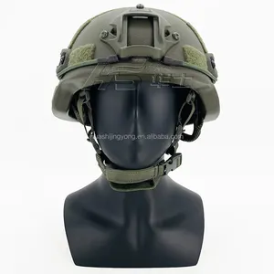 Mich2000聚乙烯安全帽狼棕色高品质户外保护战术头盔，带温迪衬里头盔