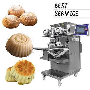 Máquina de maamoul automática do fabricante, linha de produção da máquina encrustadora do bolo
